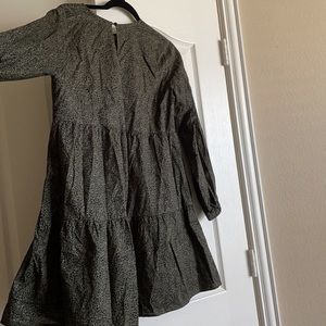 Boho khaki animal print dress